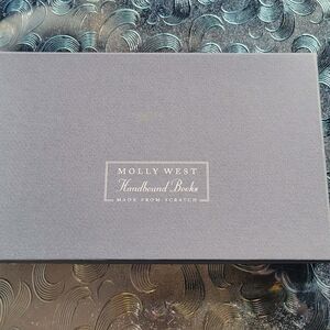 Molly West Bridal Gray Handbound Guest Book